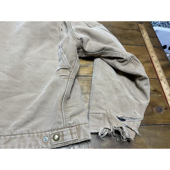 Vintage Y2K Carhartt J97 CML Detroit Canvas Work Jacket XL Distressed - Picture 16 of 16